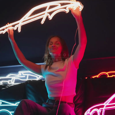 Camaro 2018 Neon Silhouette