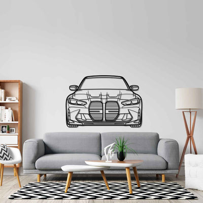 M3 G80 Performance Front Silhouette Metal Wall Art