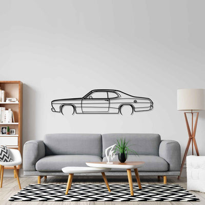 Duster 1970 Detailed Silhouette Metal Wall Art