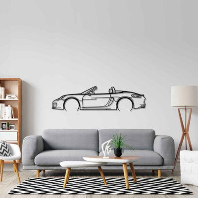 Boxster 981 S 2012 Detailed Silhouette Metal Wall Art