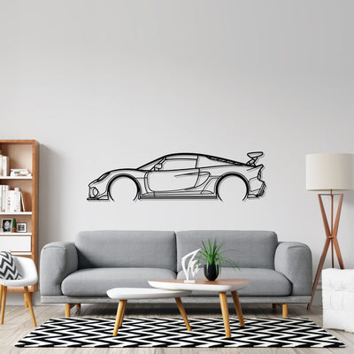 Exige 430 CUP 2020 Detailed Silhouette Metal Wall Art
