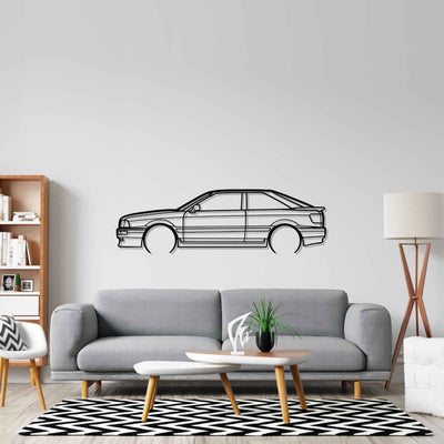 80 Coupe 1992 Detailed Silhouette Metal Wall Art