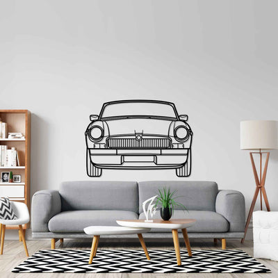 MGB 1978 Front Silhouette Metal Wall Art