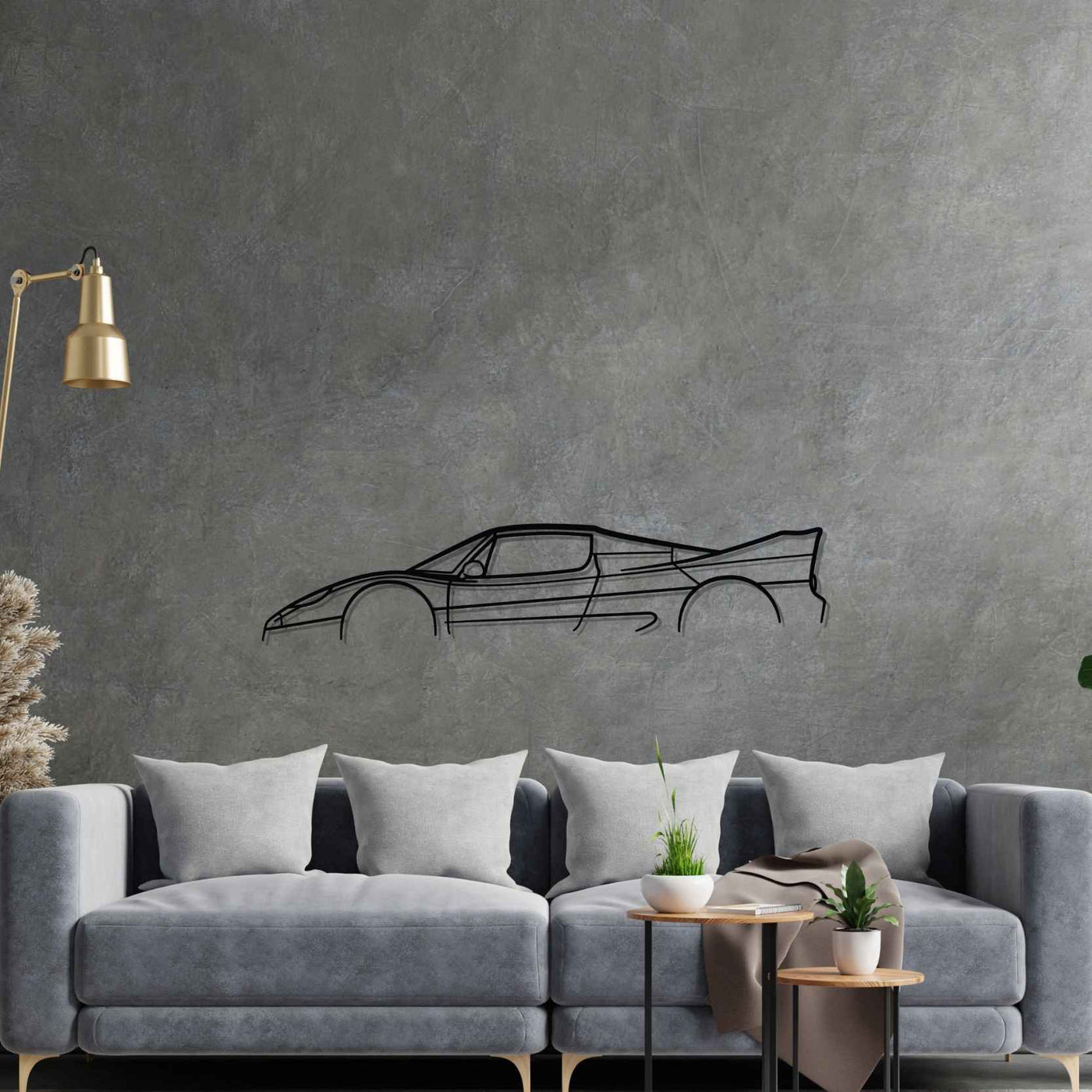 F50 Classic Silhouette Metal Wall Art
