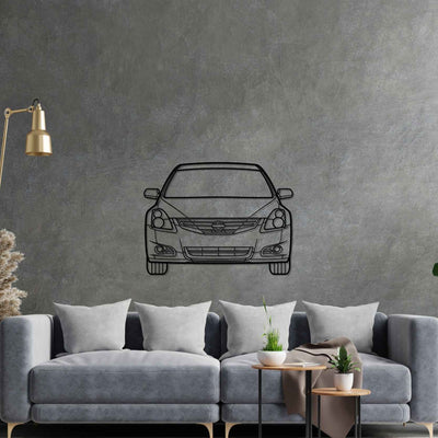 Altima 2011 Front Silhouette Metal Wall Art