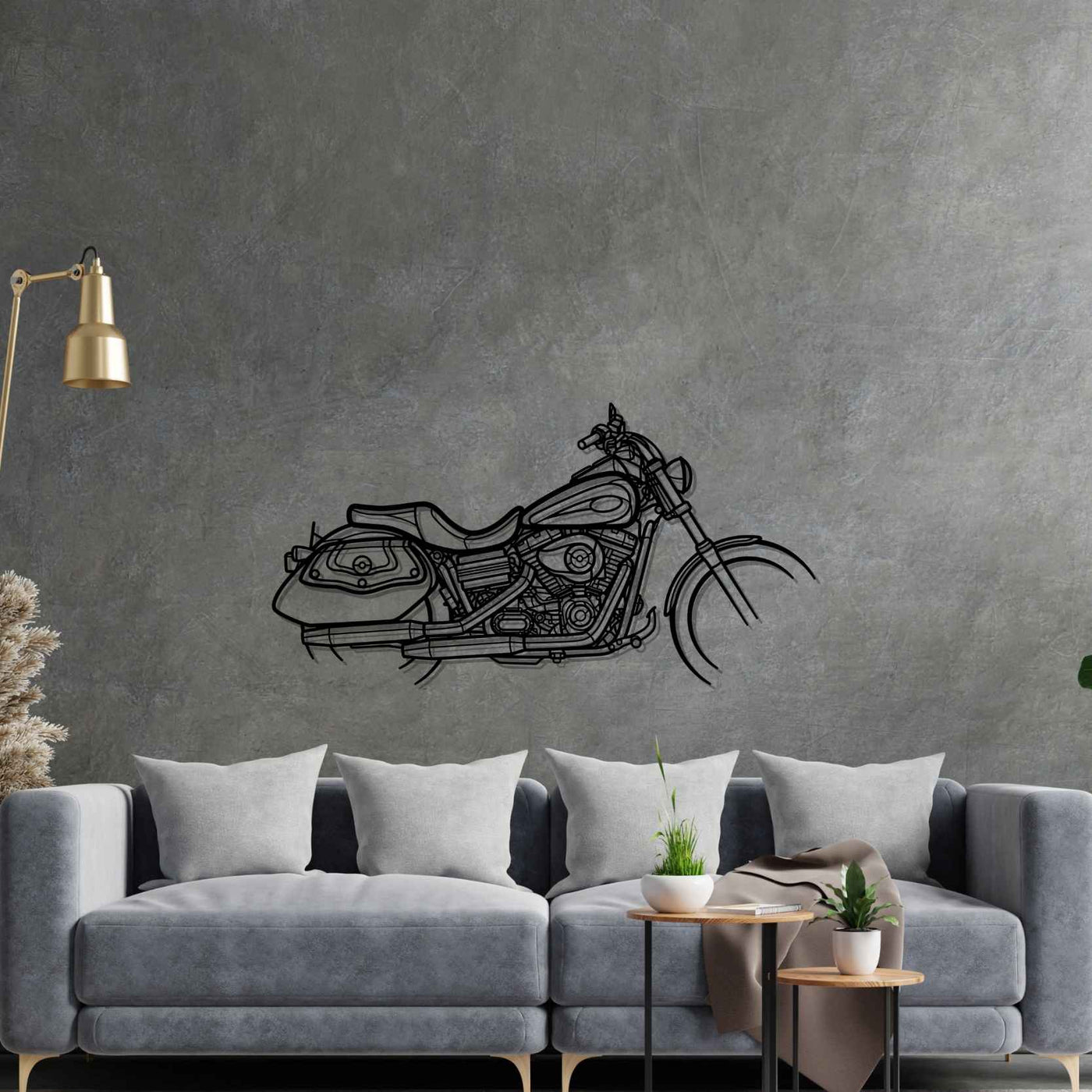 Dyna Low Rider 2008 Silhouette Metal Wall Art