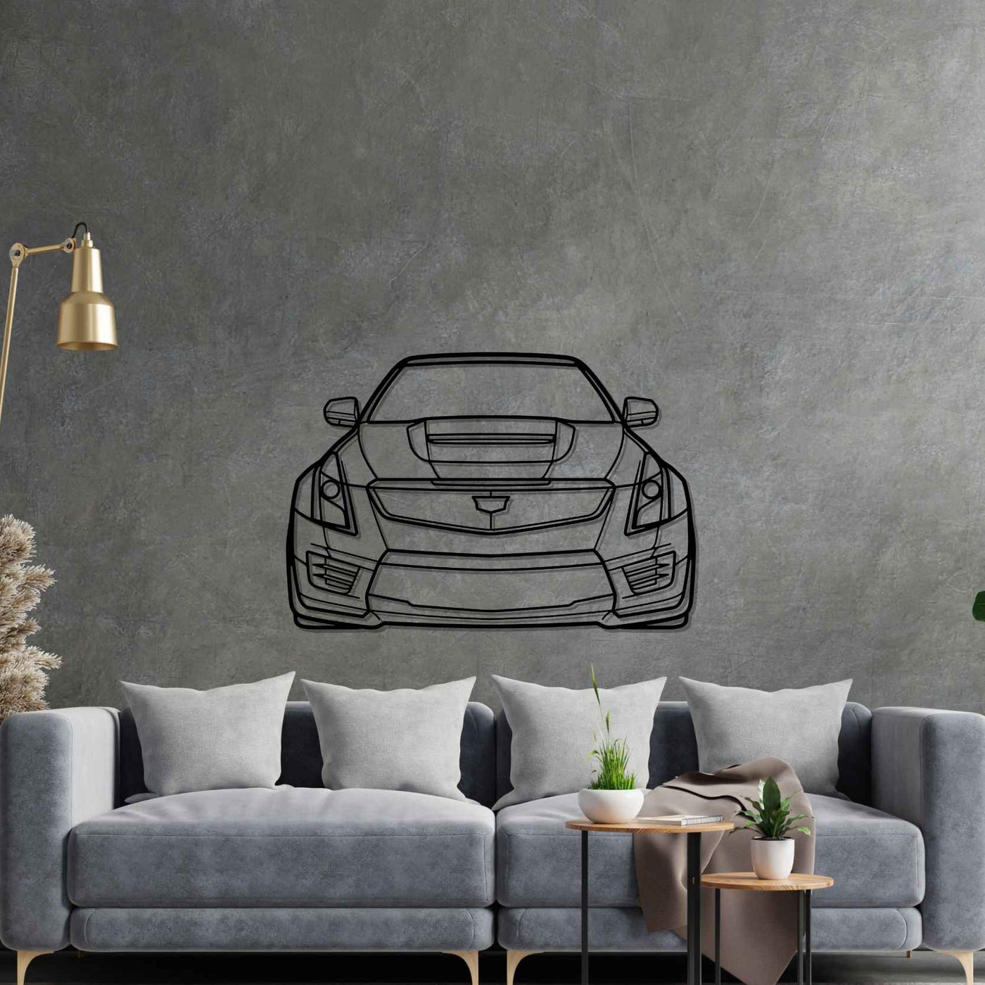 ATS-V 2017 Front Silhouette Metal Wall Art