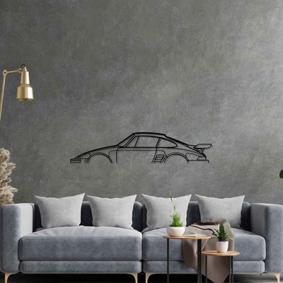 911 Flat Nose 1973 Classic Silhouette Metal Wall Art