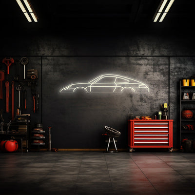 911 996 Carrera Neon Silhouette