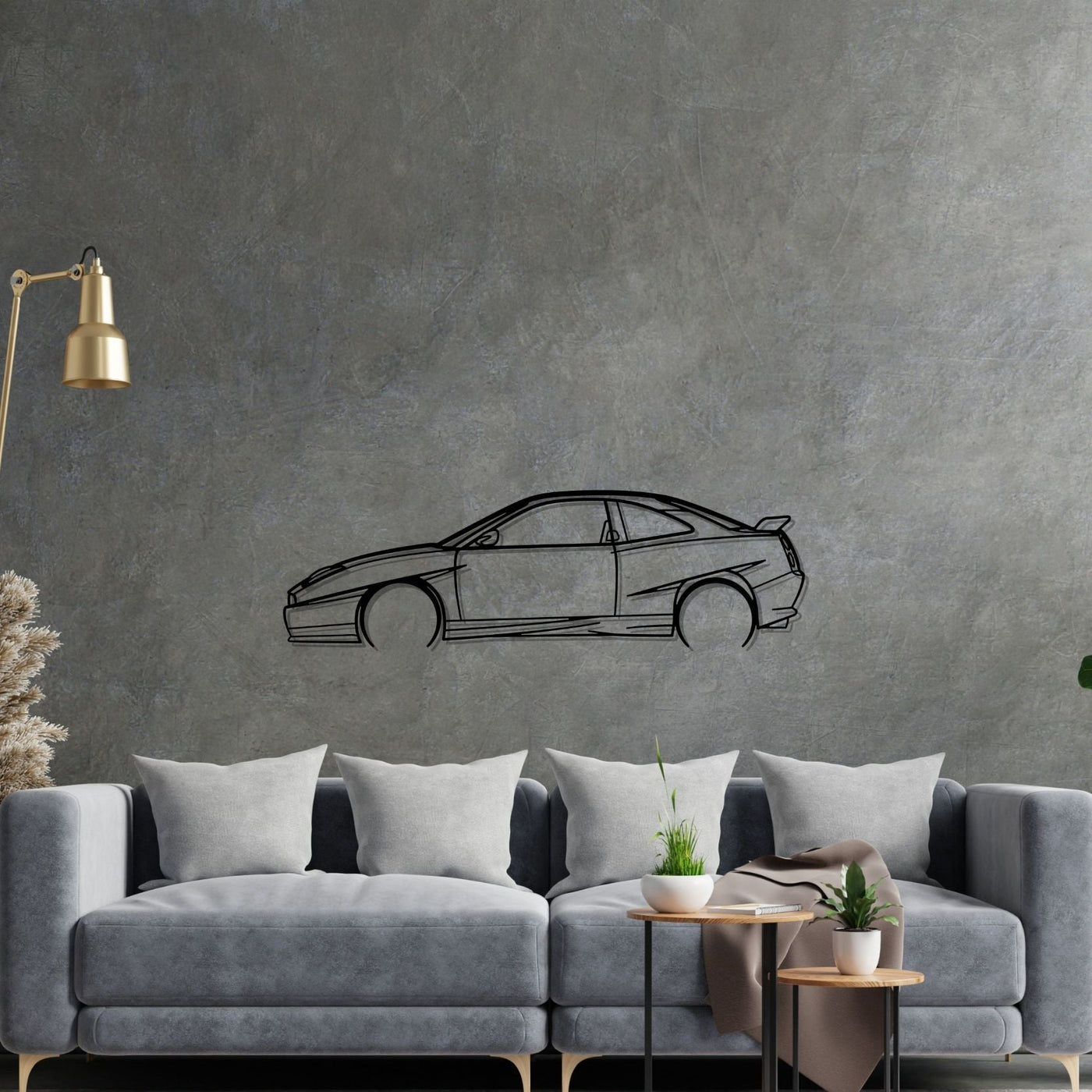 Coupé 20V Turbo Limited Edition 1998 Detailed Silhouette Metal Wall Art