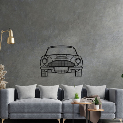 DB6 Front Silhouette Metal Wall Art