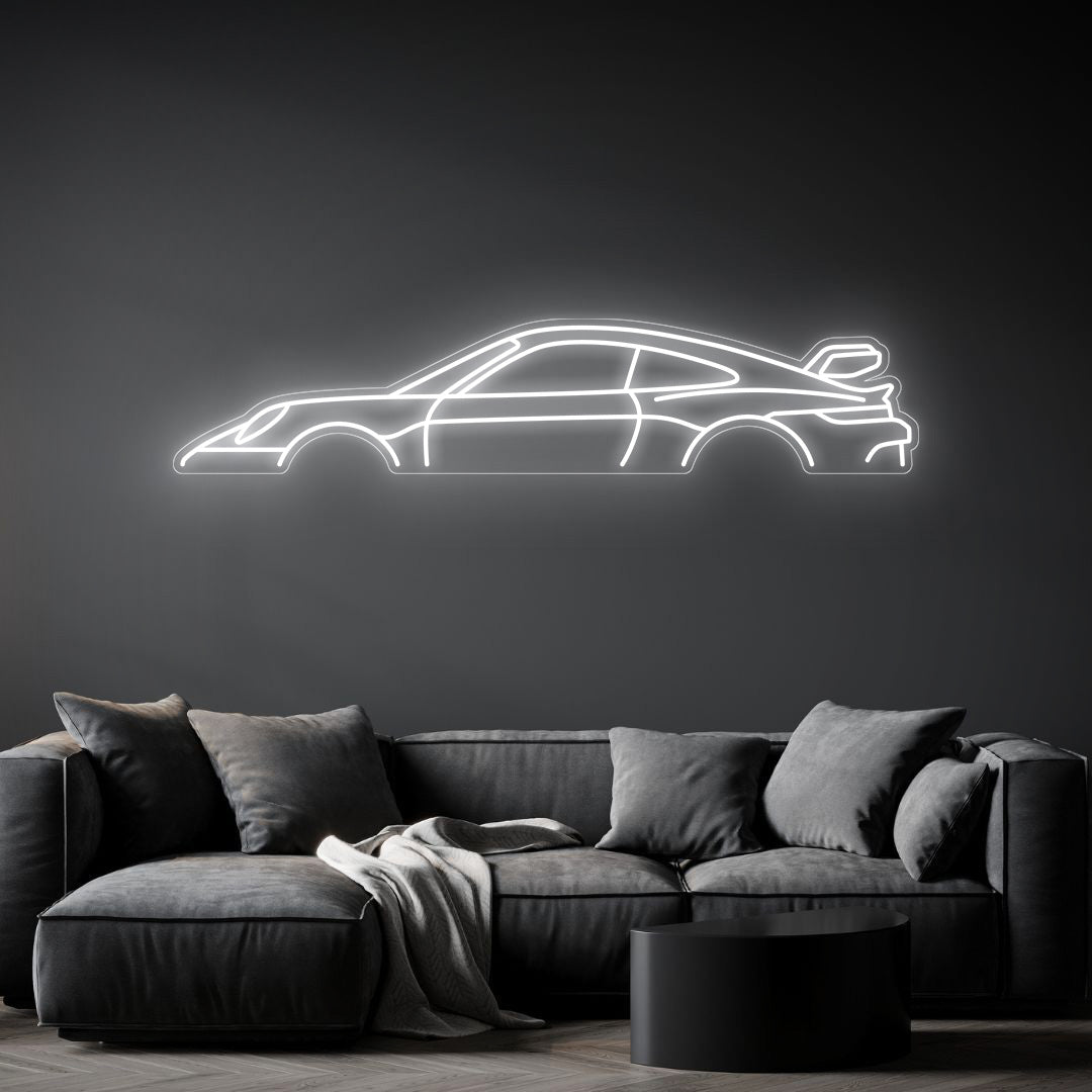 911 992 GT3 Neon Silhouette