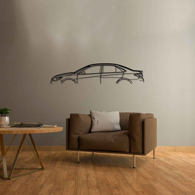 Camry 2017 Classic Silhouette Metal Wall Art
