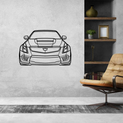 ATS-V 2017 Front Silhouette Metal Wall Art