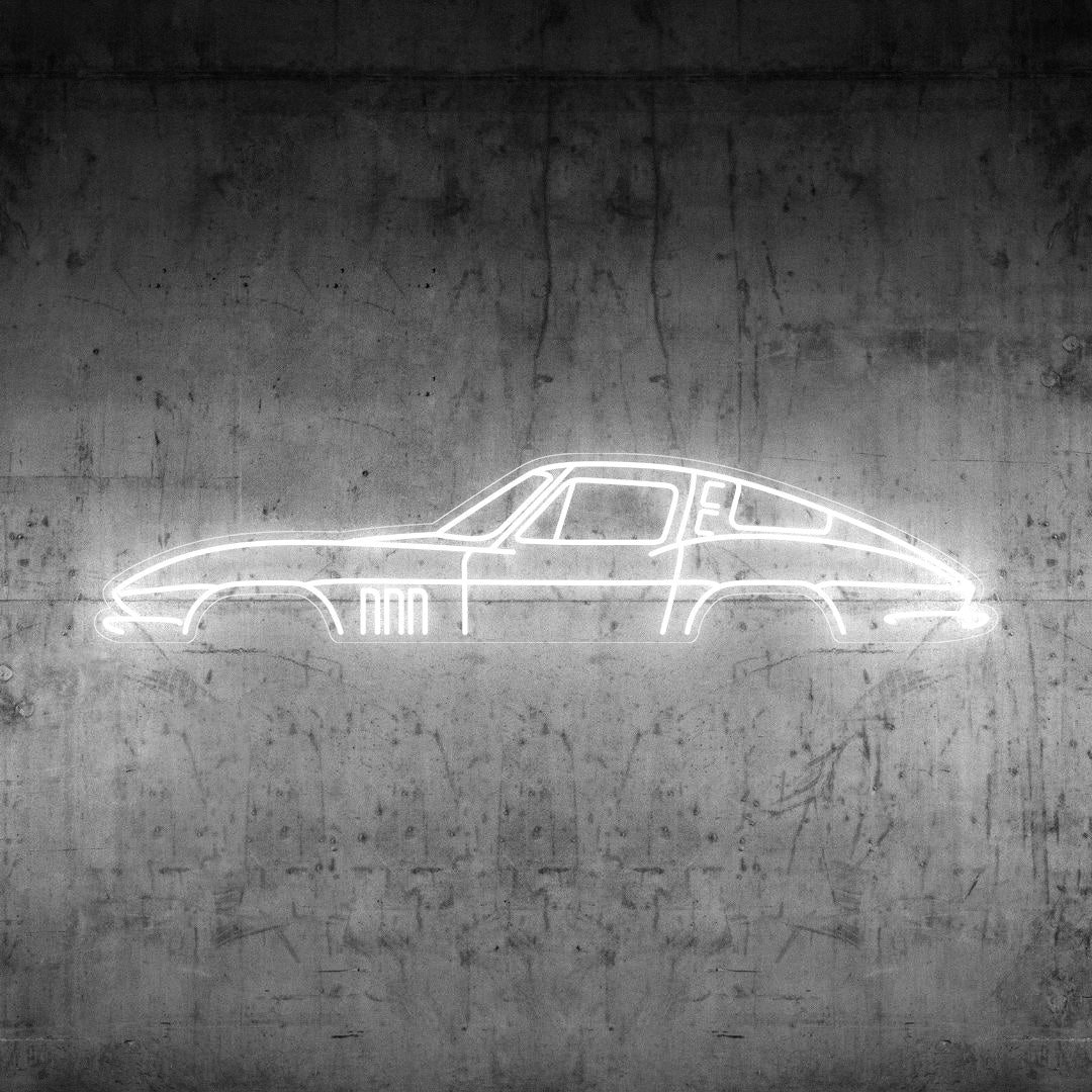 Corvette C2 Neon Silhouette