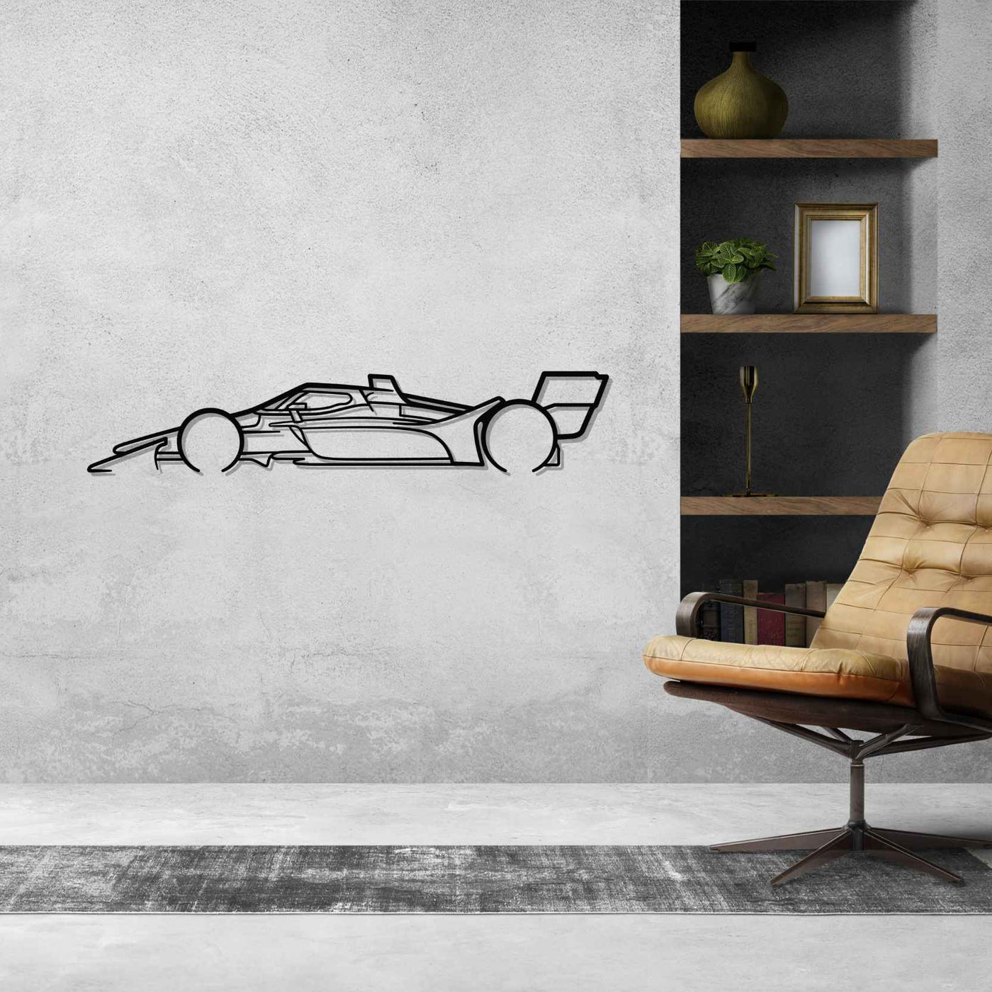 Indy Car 2022 Classic Silhouette Metal Wall Art