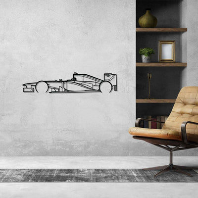F1 RB8 2012 Detailed Silhouette Metal Wall Art