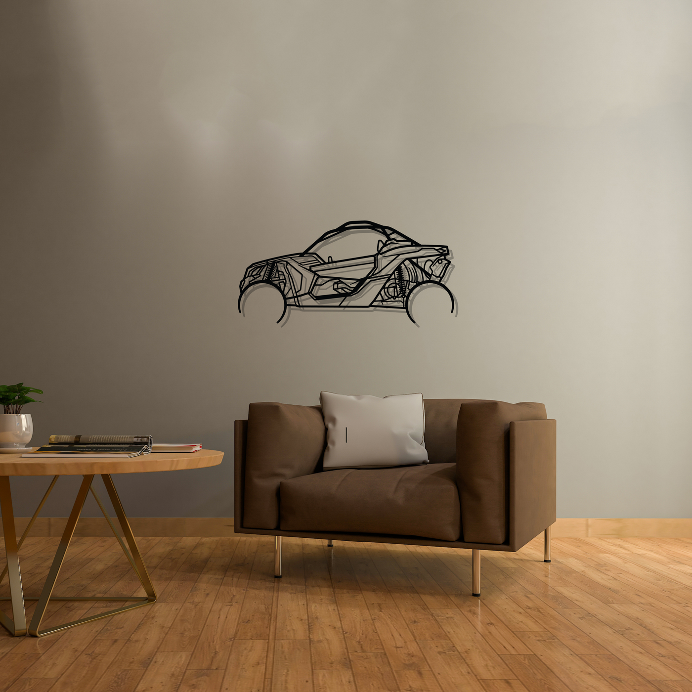 Buggy X3 Silhouette Metal Wall Art