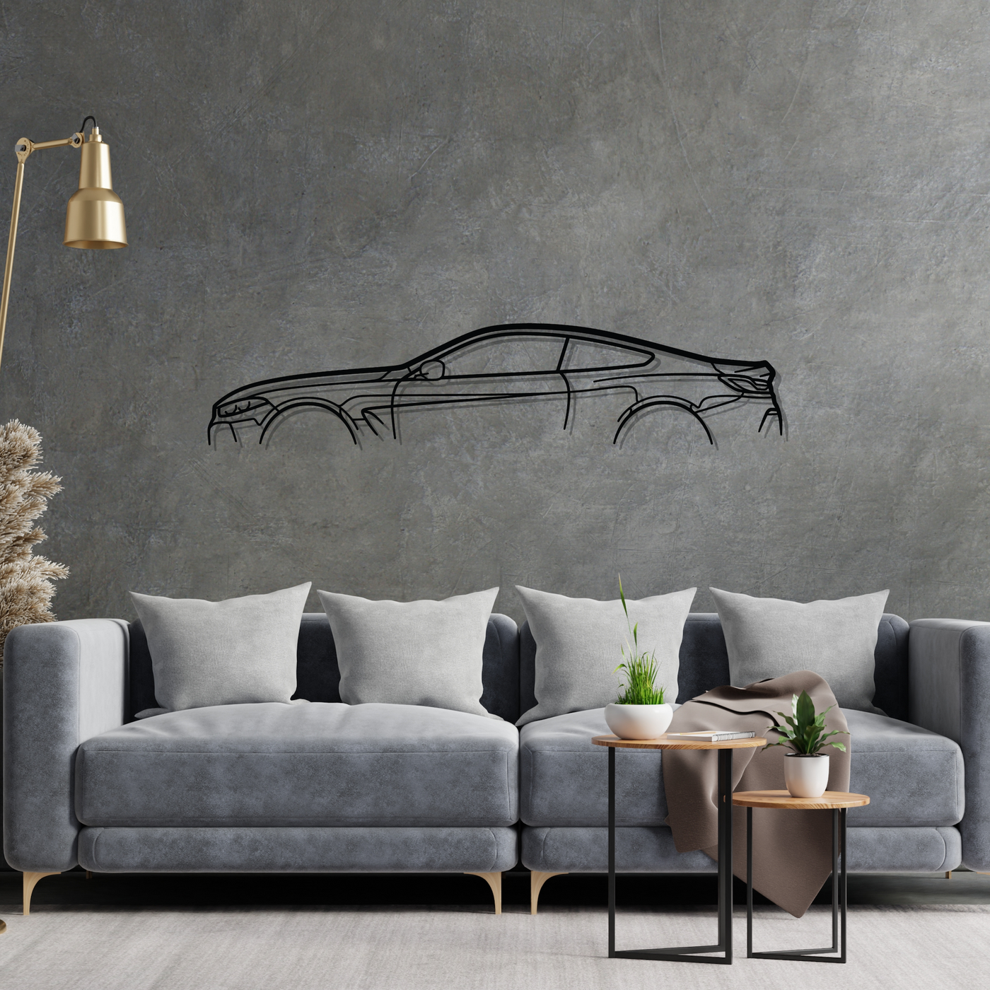 8 Series Coupe G15 Classic Metal Silhouette Wall Art