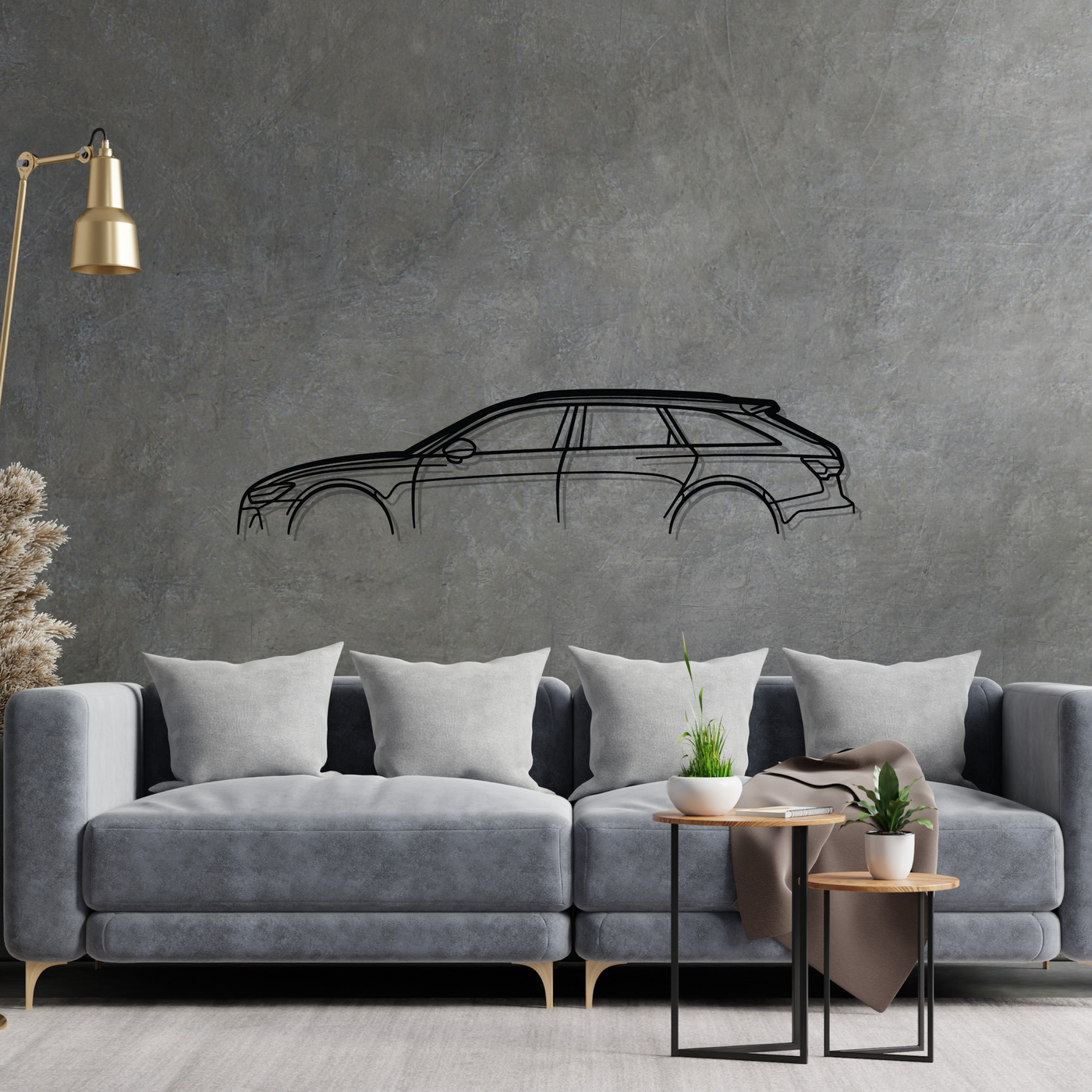 RS6 Classic Metal Silhouette Wall Art