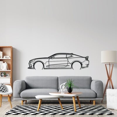 Camaro SS 1LE Detailed Silhouette Metal Wall Art