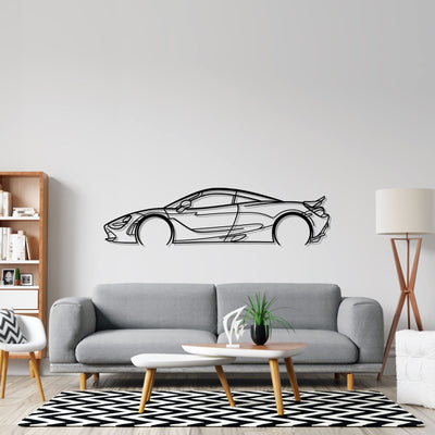 720s Detailed Silhouette Metal Wall Art