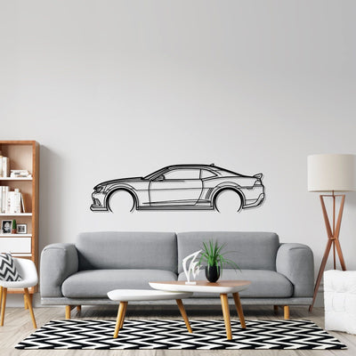 Camaro Z28 Detailed Silhouette Metal Wall Art