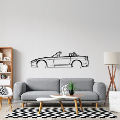S2000 Detailed Silhouette Metal Wall Art