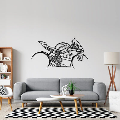 Panigale v4sp Silhouette Metal Wall Art