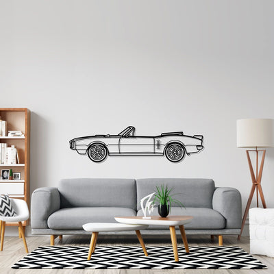 Firebird convertible Detailed Silhouette Metal Wall Art