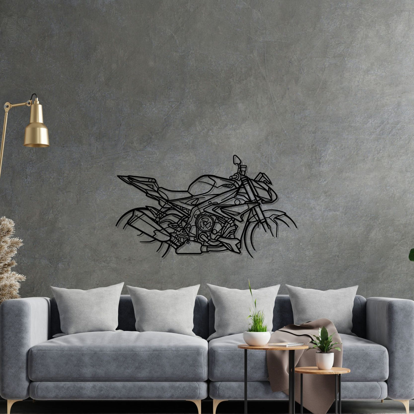 S1000R Silhouette Metal Wall Art