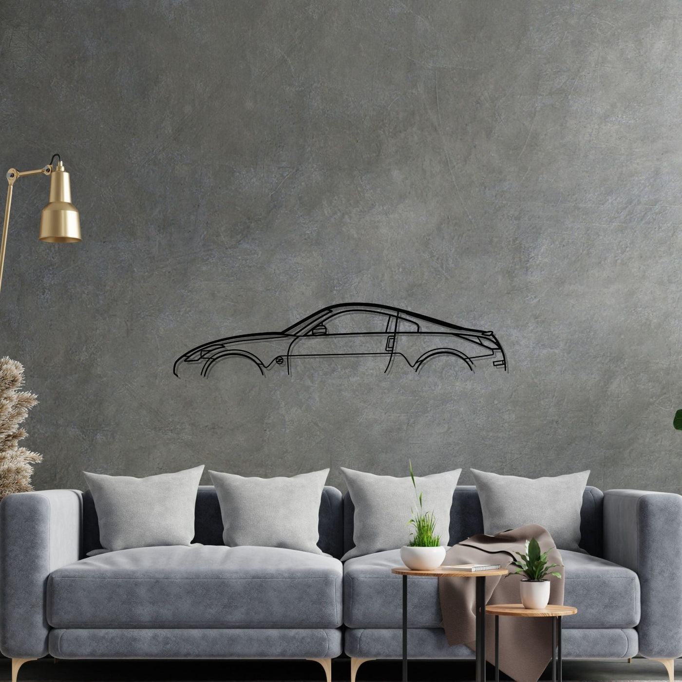 350Z Classic Metal Silhouette Wall Art