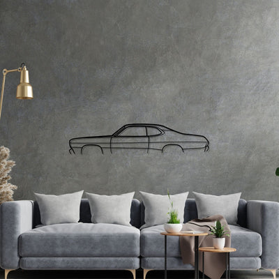 Duster 1972 Classic Silhouette Metal Wall Art