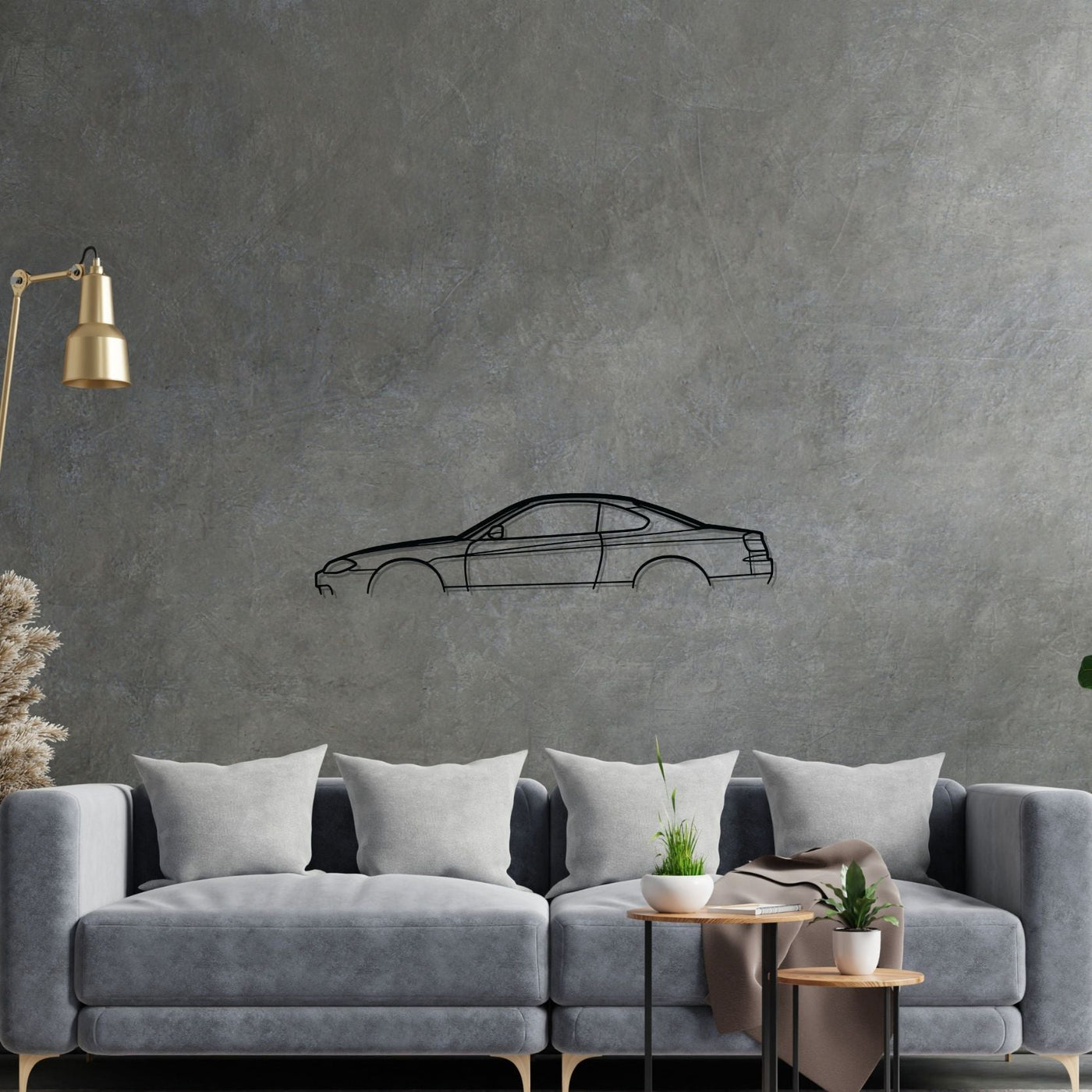 Silvia S15 Classic Silhouette Metal Wall Art