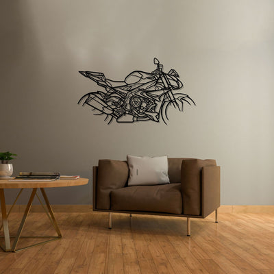 S1000R Silhouette Metal Wall Art