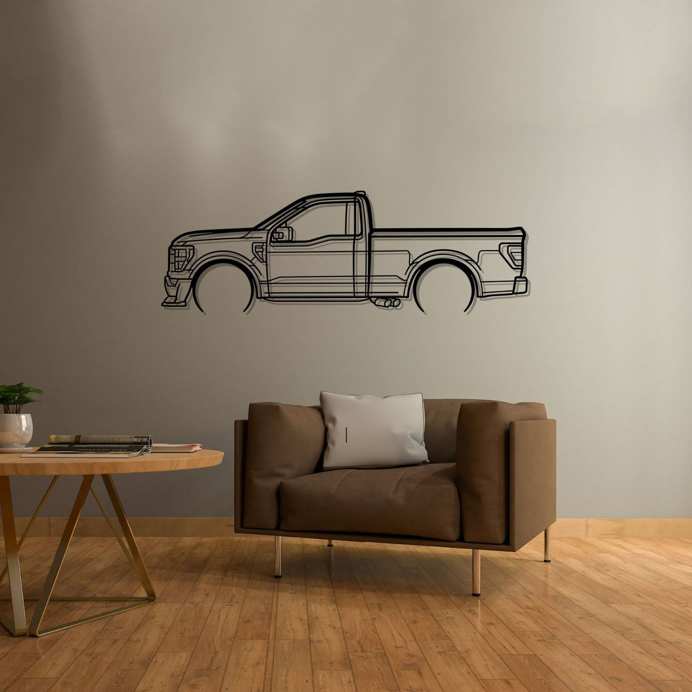 F150 SS Detailed Silhouette Metal Wall Art