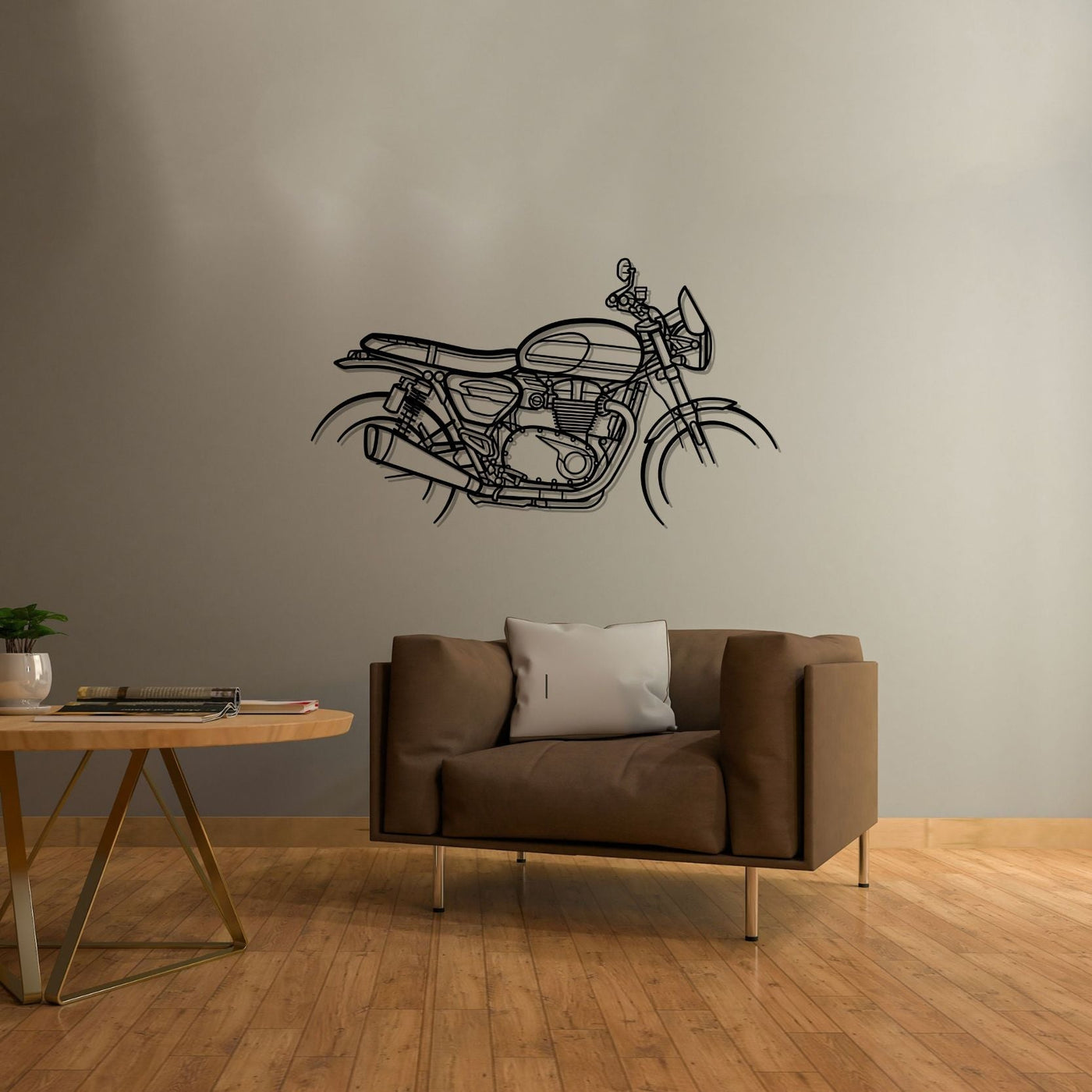 Speed Twin Silhouette Metal Wall Art