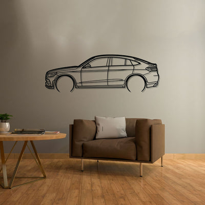 GLC Coupe Detailed Silhouette Metal Wall Art