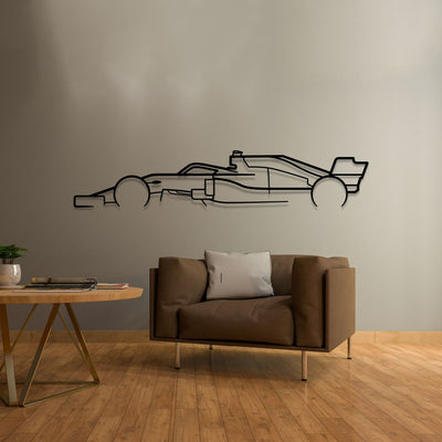 Formula One F1 Classic Silhouette Metal Wall Art