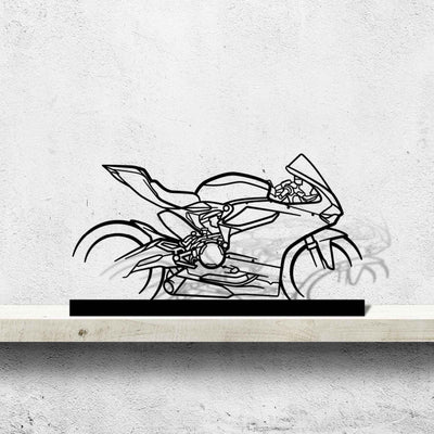 959 Panigale Corse Silhouette Metal Art Stand