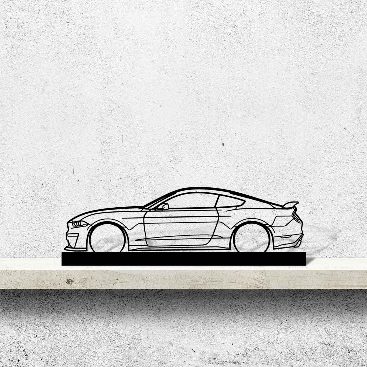 Mustang GT S550 Silhouette Metal Art Stand