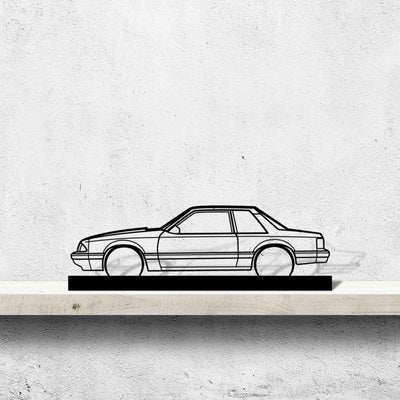 Mustang 1993 Notch back Silhouette Metal Art Stand