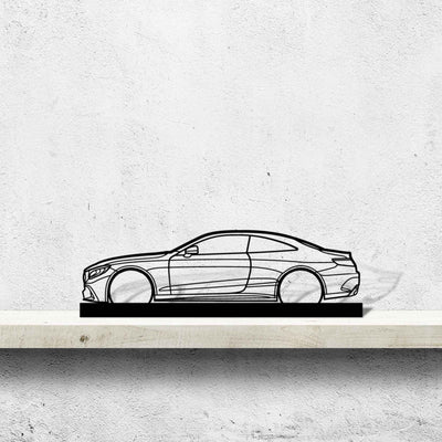 Mercedes s63 Coupe Silhouette Metal Art Stand