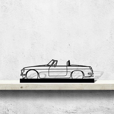 MGB Roadster 1969 Silhouette Metal Art Stand