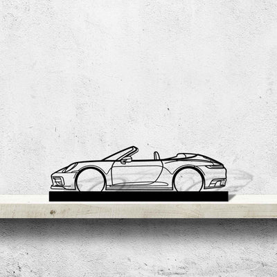 911 Model 992 Convertible Silhouette Metal Art Stand