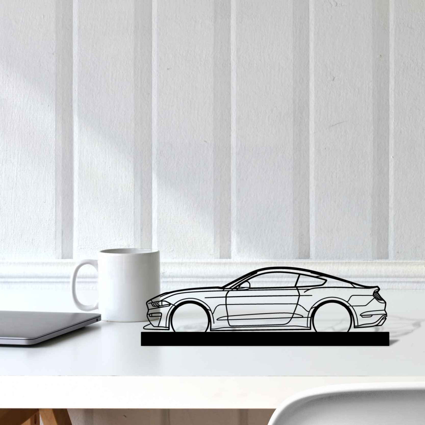 SM Edition Mustang Silhouette Metal Art Stand