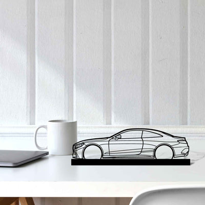 Mercedes s63 Coupe Silhouette Metal Art Stand