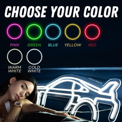 Supra MK5 Neon Silhouette