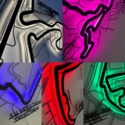 Your Custom Race Track Metal Wall Art